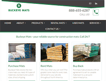 Tablet Screenshot of buckeyemats.com